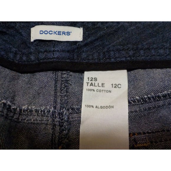 Dockers Lightweight Dark Blue Denim Jeans Hemmed Womens (36 x 28) - Picture 6 of 6